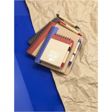 Logotrade Werbegeschenke das Foto: Zuse A7 Recycling Notizblock mit Stift